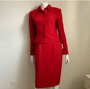 Jones New York red suit set